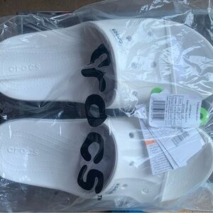 CROCS White Slide Sandals
